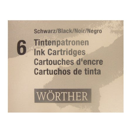 Cartucho de Tinta  Preto Para Caneta Tinteiro Worther