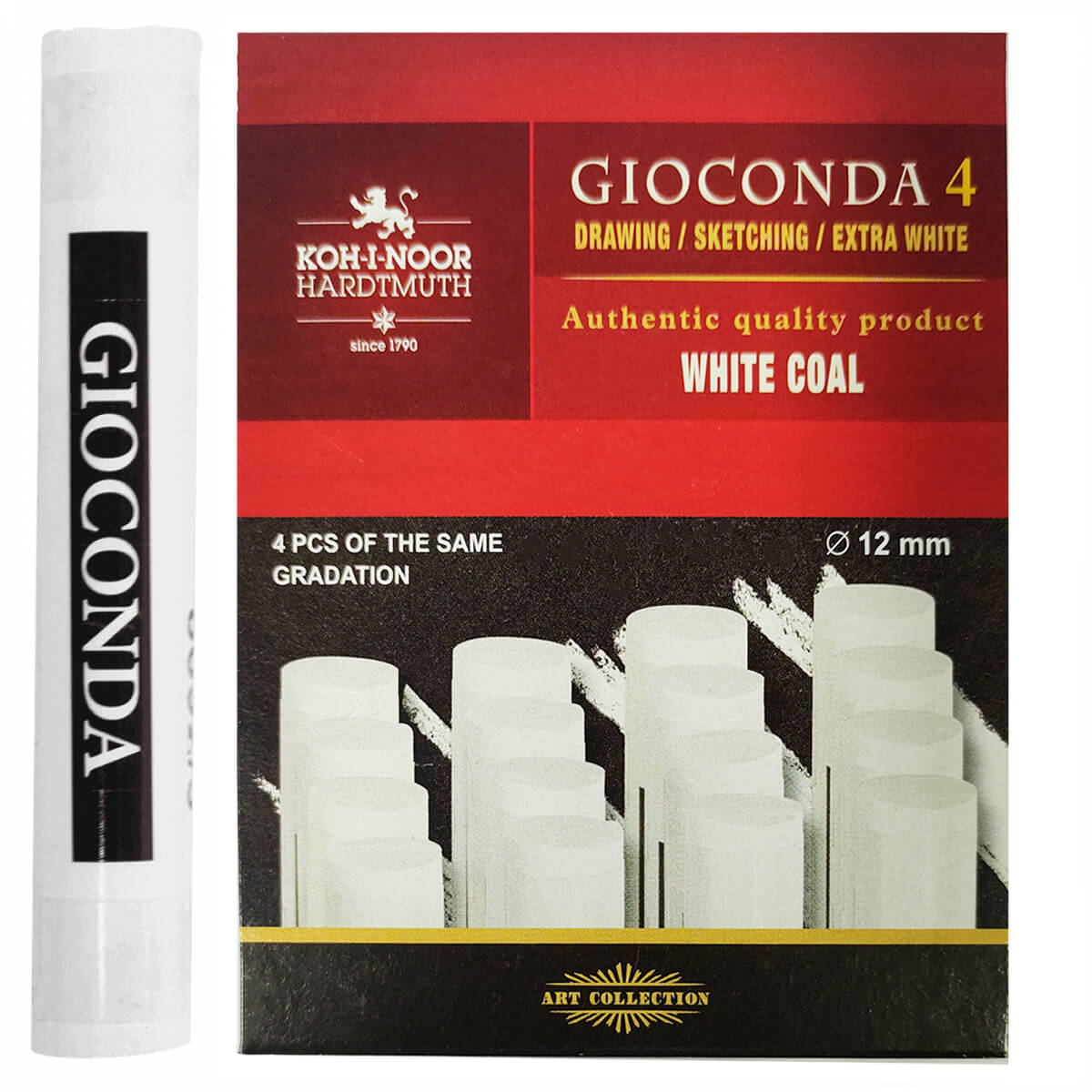 Carvão Branco Koh-I-Noor Gioconda Extra Soft
