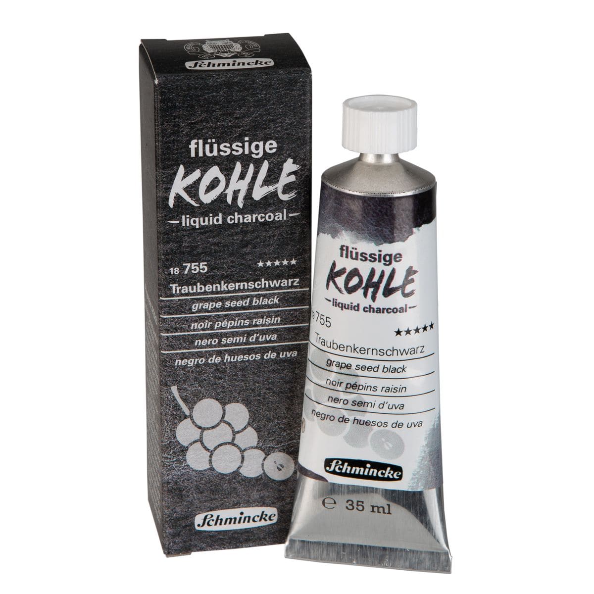 Carvão Líquido Kohle Schmincke 35ml Grape Seed Black