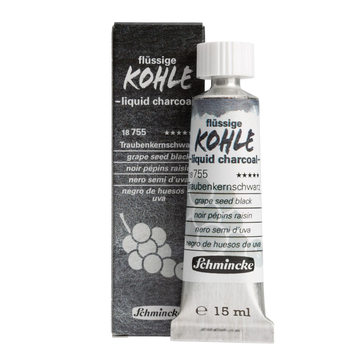 Carvão Líquido Kohle Schmincke 15ml Grape Seed Black