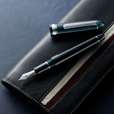 Caneta Tinteiro Platinum Charles Laurel Green Pena F