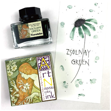 Tinta Kuretake Ink Café Art Nouveau 20ml Zsolnay Green