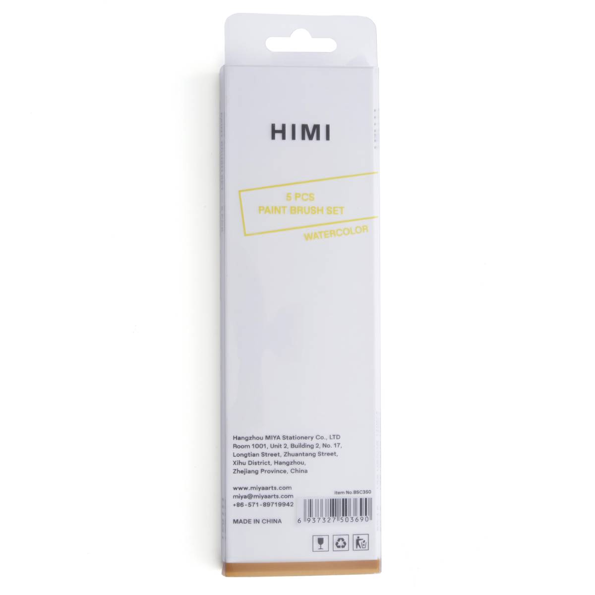 Kit De Pincéis Himi Para Guache 5 Unidades