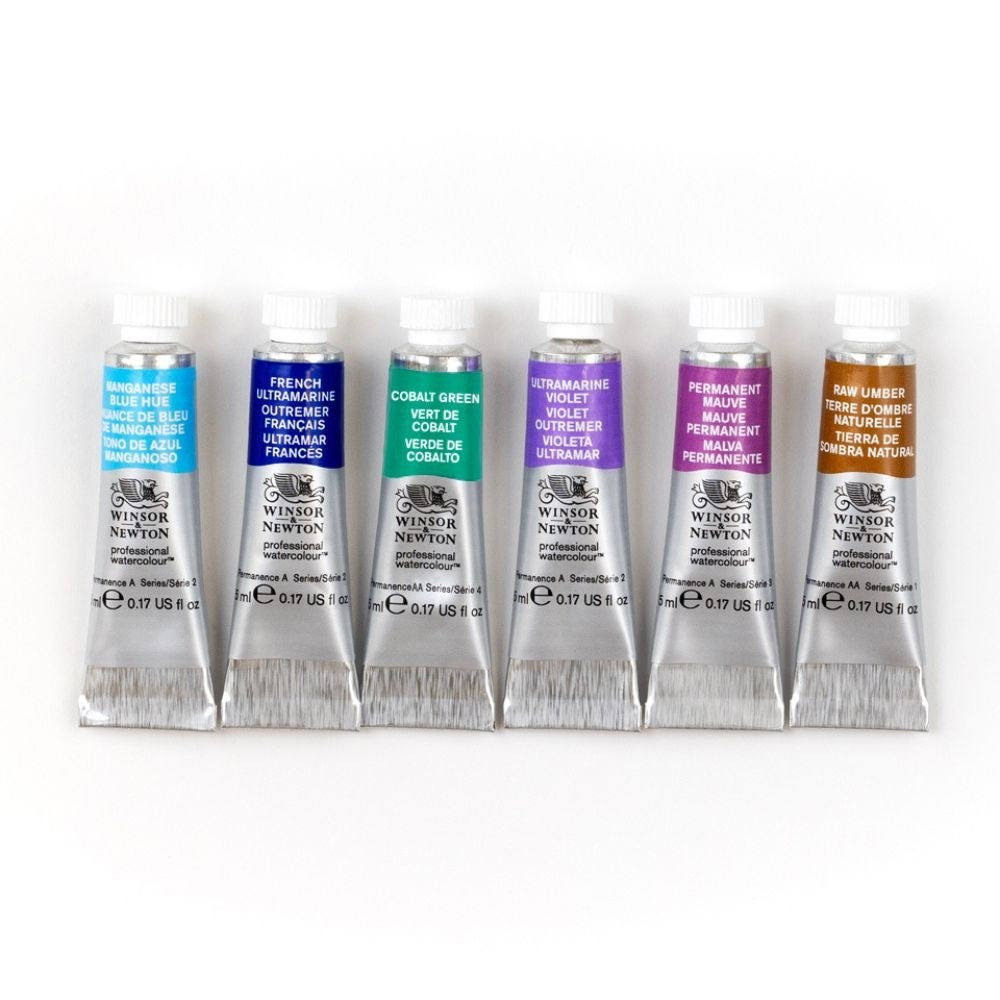 Aquarela Winsor & Newton Profissional C/6 Tubos Edição Granulation Collection