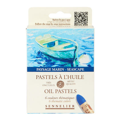 Pastel Oleoso Sennelier 06 Cores Paysage Marin