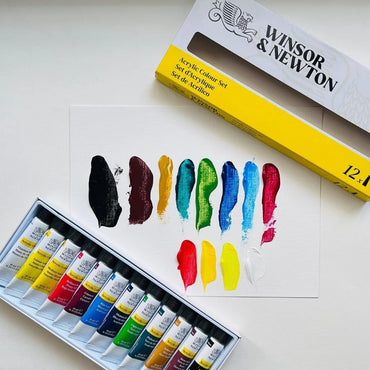 Estojo Tinta Acrílica Winsor & Newton Discover 10ml 18 Cores