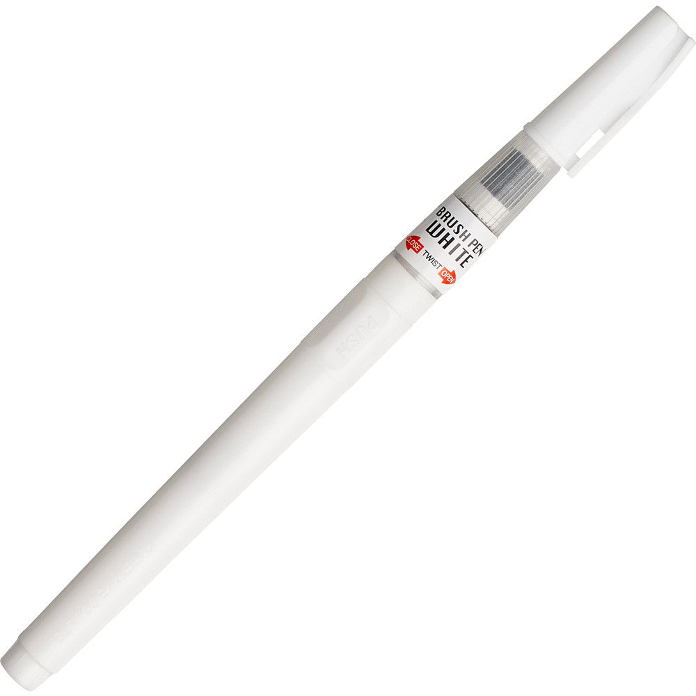 Caneta Pincel Kuretake White