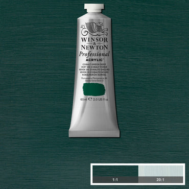 Tinta Acrílica Professional Winsor & Newton 60ml S3 185 Cobalt Green Deep
