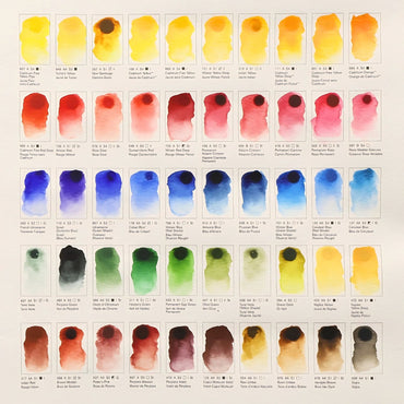 Colour Chart Aquarela Profissional Winsor Newton