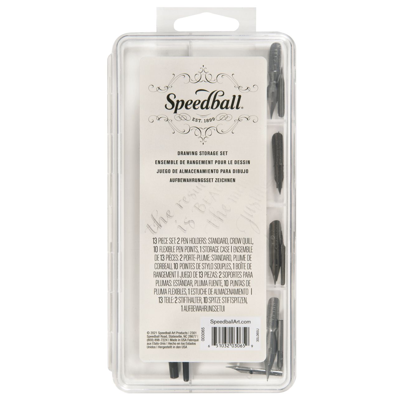 Conjunto Para Caligrafia Drawing Storage Speedball 3065