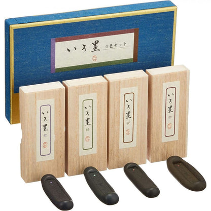 Conjunto de Sumiê Japonês Kuretake Irozumi 04 Ink Stick