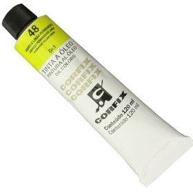 Tinta a Óleo Corfix 120ml 048 Amarelo Limão Permanente