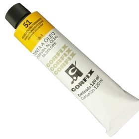 Tinta a Óleo Corfix 120ml 051 Amarelo Escuro Permanente