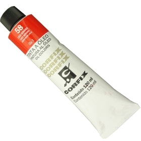 Tinta a Óleo Corfix 120ml 058 Laca Gerânio