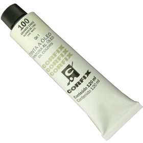 Tinta a Óleo Corfix 120ml 100 Branco Zinco