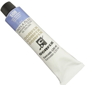 Tinta a Óleo Corfix 120ml 108 Azul Hortênsia