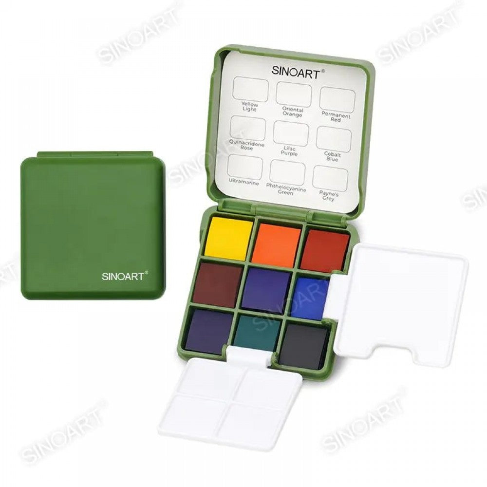 Estojo Aquarela Pocket Portátil Sinoart 09 Cores
