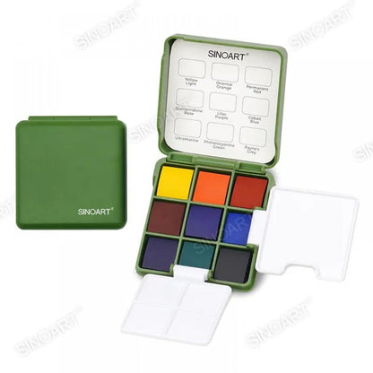 Estojo Aquarela Pocket Portátil Sinoart 09 Cores