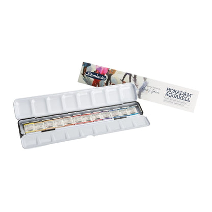 Tinta Aquarela Schmincke Horadam Pastilha 12 Cores Hazel Soan