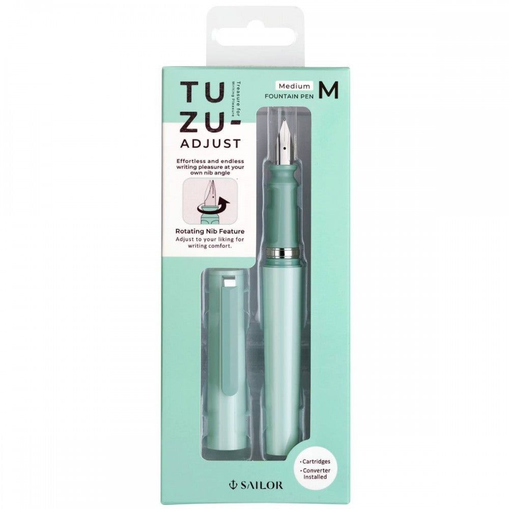 Caneta Tinteiro Sailor TUZU Adjustable Green Pena M