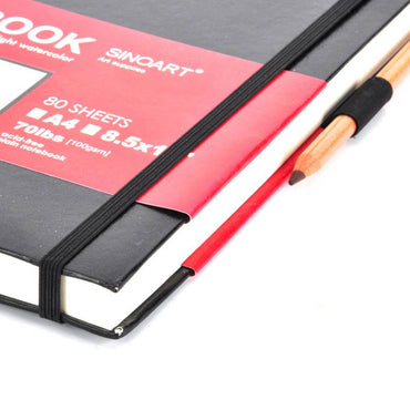 Bloco Artist Sketch Book Sinoart 80 Folhas 100G A4 Capa Dura