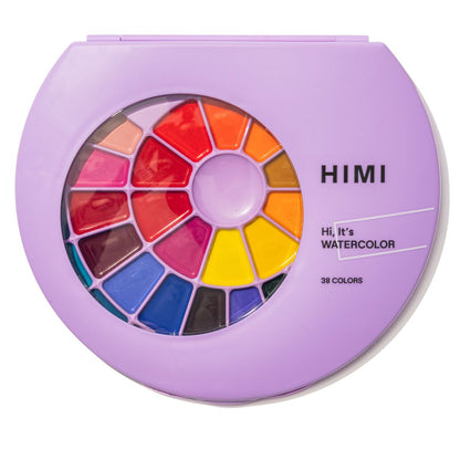 Estojo Aquarela Himi 38 Cores Vibrantes