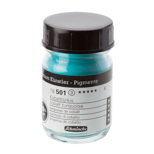 Pigmento em Pó Schmincke 50ml S3 501 Cobalt Turquoise