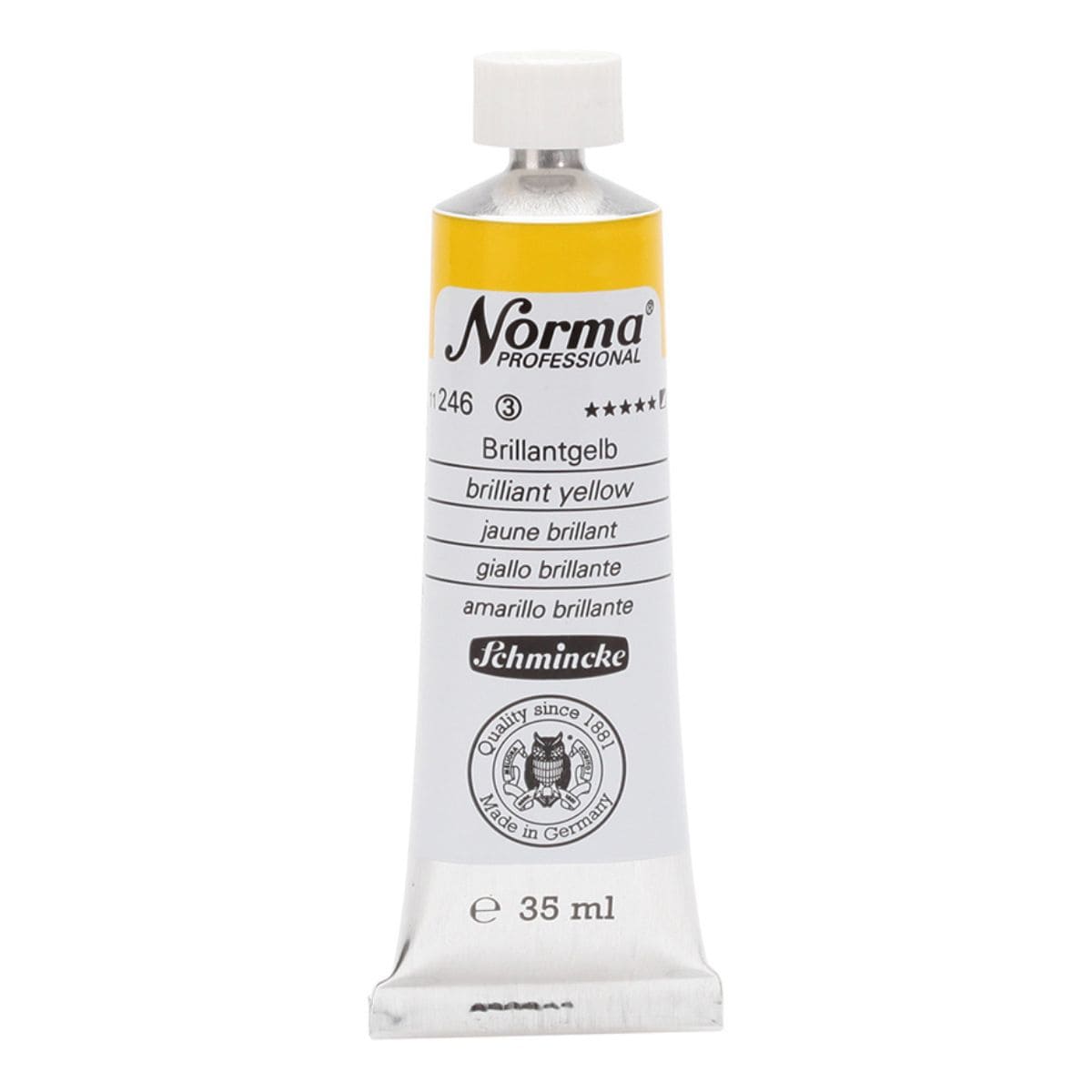 Tinta Óleo Schmincke Norma 35ml S3 246 Brilliant Yellow