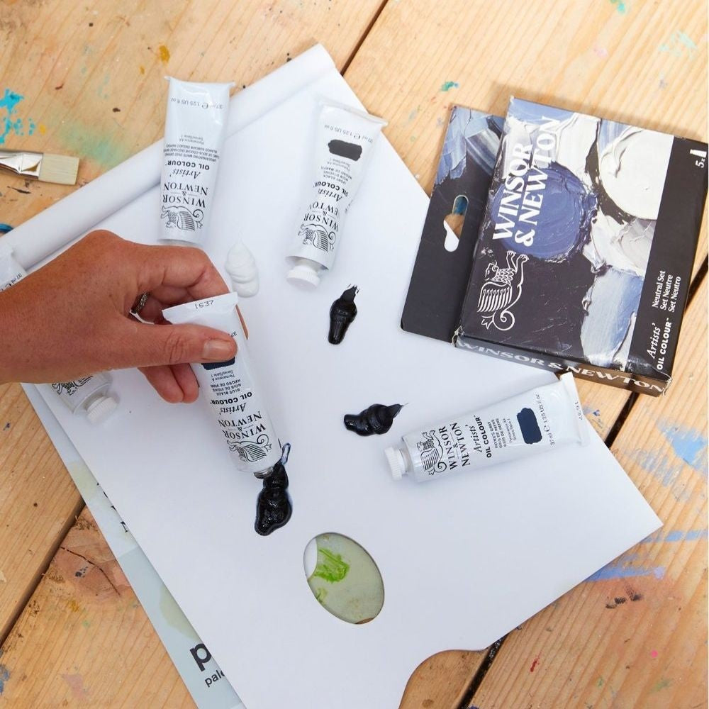 Estojo de Tinta Óleo Artist Winsor & Newton Profissional Neutral Set C/5 Cores