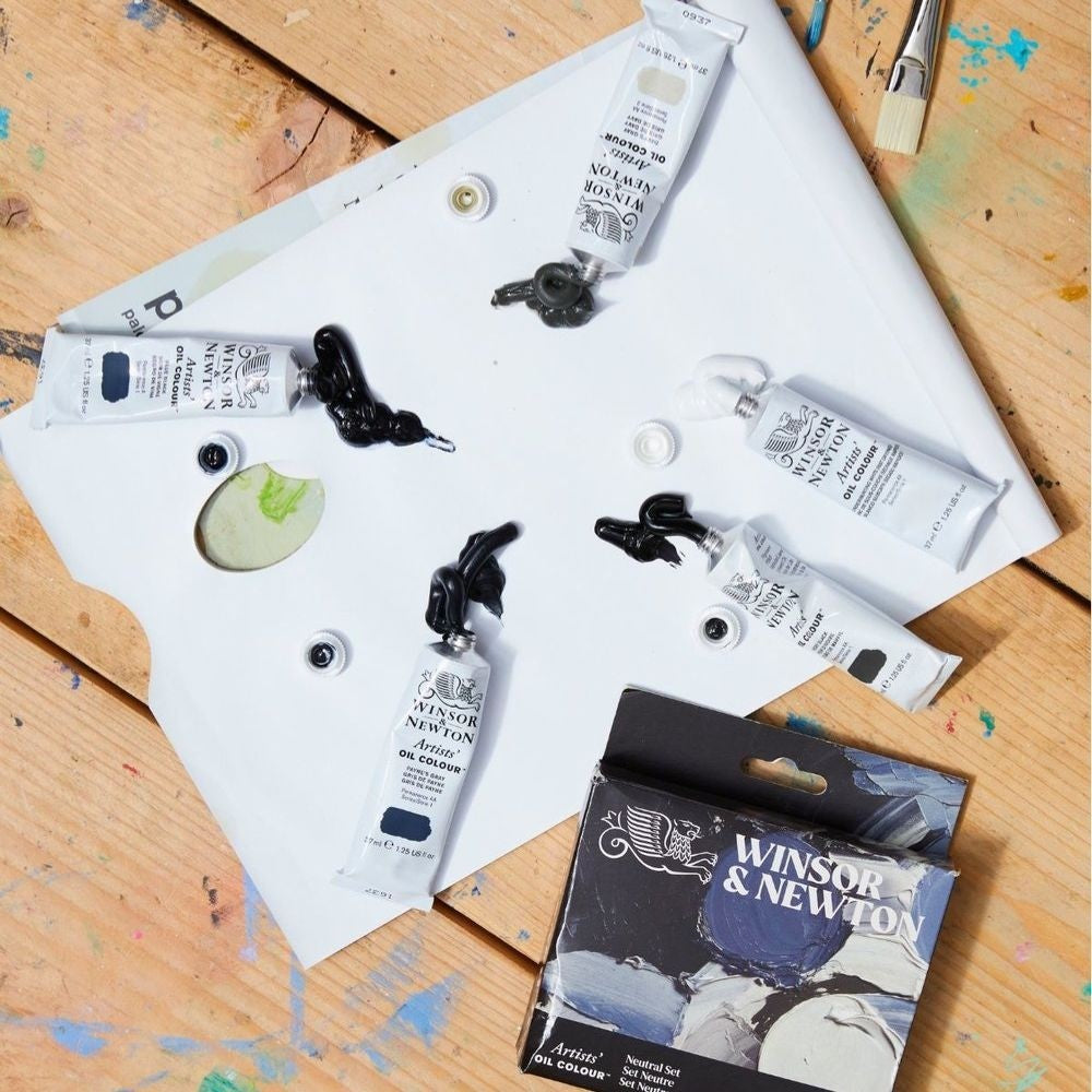 Estojo de Tinta Óleo Artist Winsor & Newton Profissional Neutral Set C/5 Cores