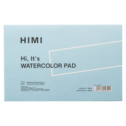 Bloco de Papel para Aquarela Himi TF 300g/m² 14x21,6cm 20 Folhas
