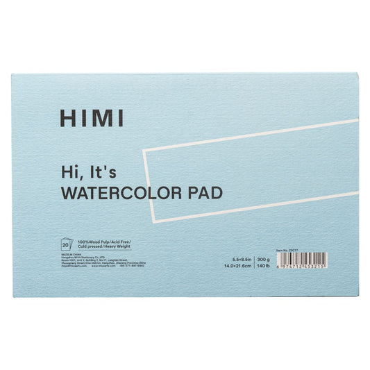 Bloco de Papel para Aquarela Himi TF 300g/m² 14x21,6cm 20 Folhas