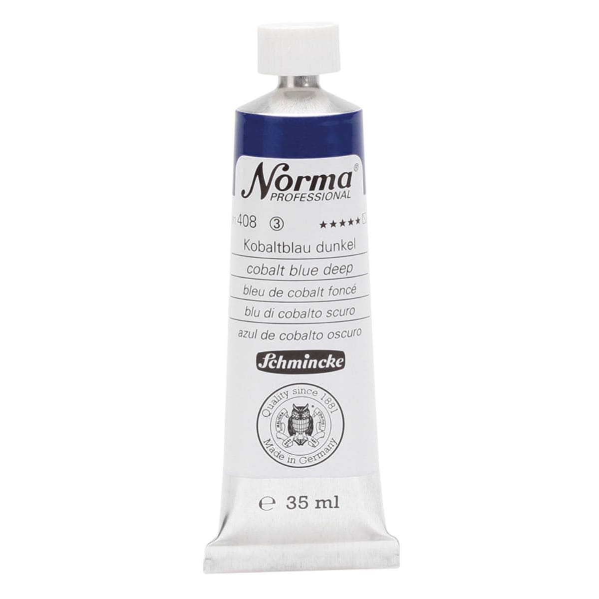 Tinta Óleo Schmincke Norma 35ml S3 408 Cobalt Blue Deep