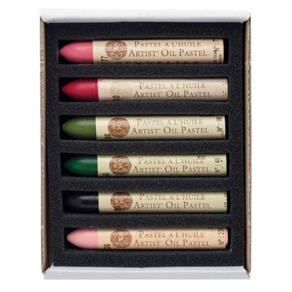 Pastel Oleoso Sennelier 06 Cores Rose En Fleur