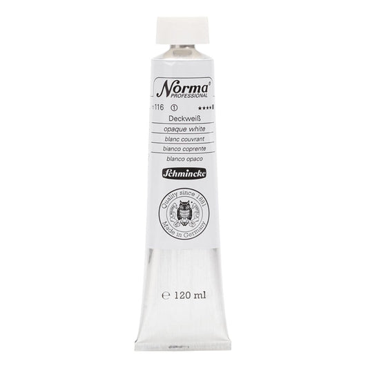 Tinta Óleo Schmincke Norma 120ml S1 116 Opaque White