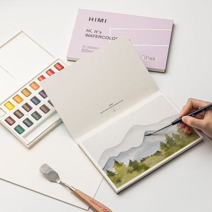 Bloco de Papel para Aquarela Himi TF 300g/m² 14x21,6cm 20 Folhas