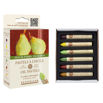Pastel Oleoso Sennelier 06 Cores Duo De Poires