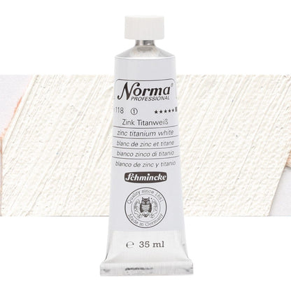 Tinta Óleo Schmincke Norma 35ml S1 118 Zinc Titanium White