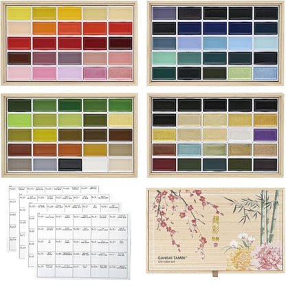 Aquarela Kuretake Gansai Tambi 100 Cores 4° Edição