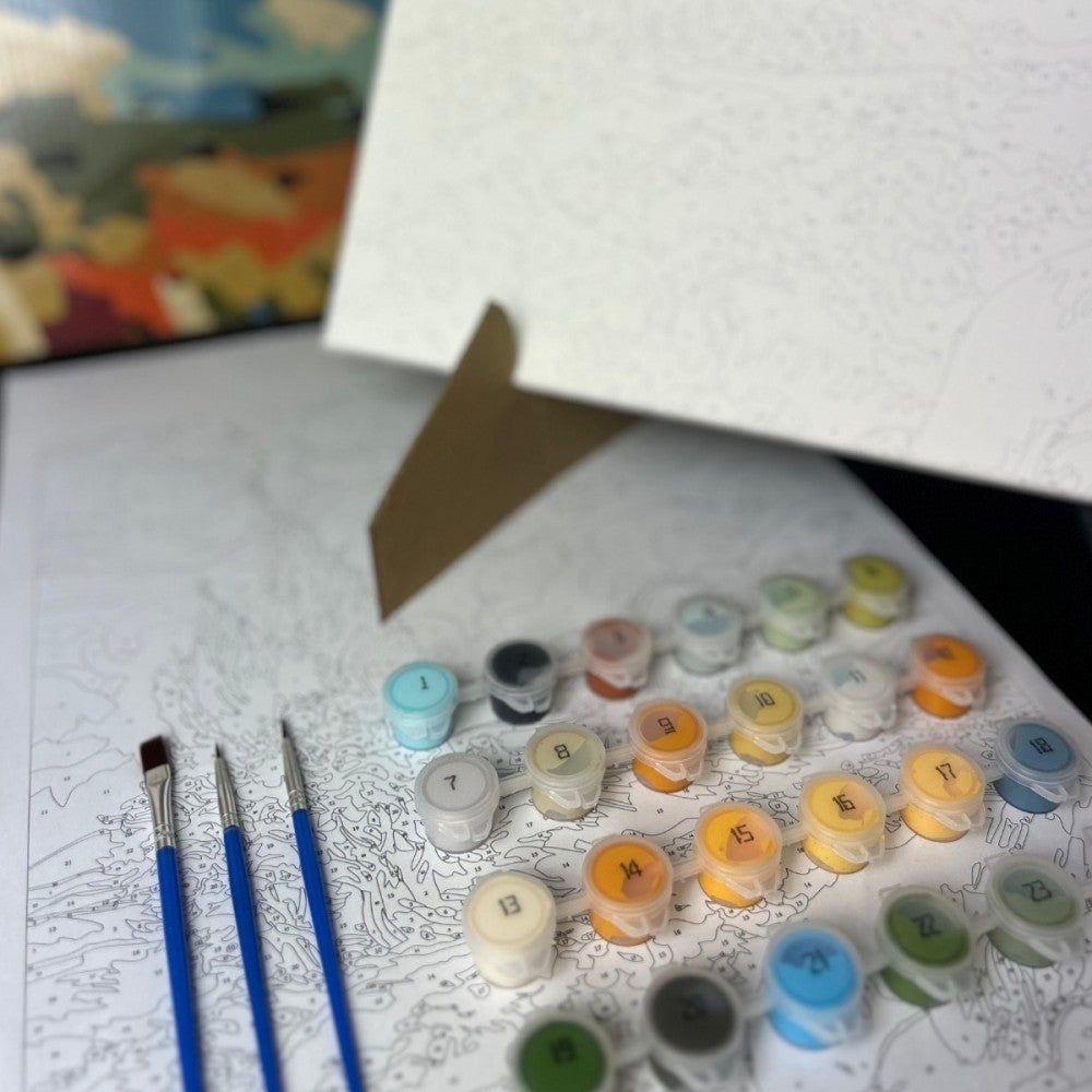 Conjunto Pintura Numerada Arte Terapia 40X50cm Capadócia