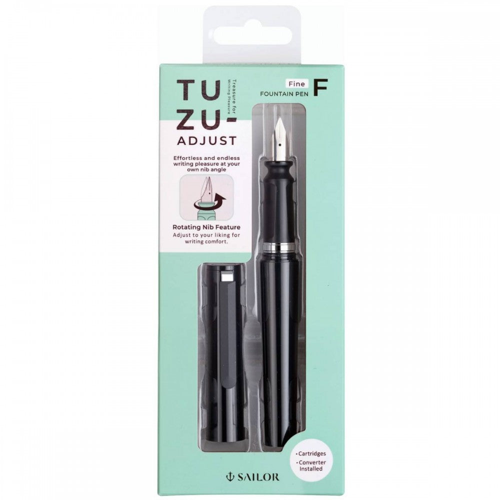 Caneta Tinteiro Sailor TUZU Adjustable Black Pena F