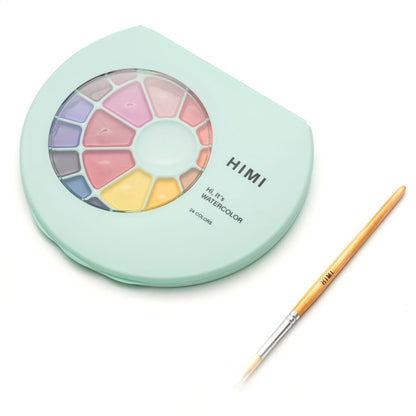 Estojo Aquarela Himi 24 Cores Vibrantes