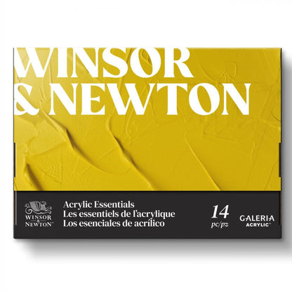 Estojo Tinta Acrílica Winsor & Newton Galeria Essentials 12ml 14 Peças