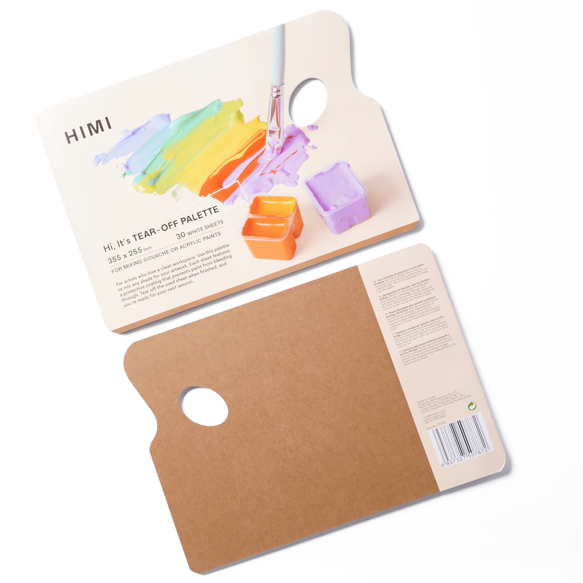 Paleta Descartável Himi 35,5x25,5cm 30 Folhas