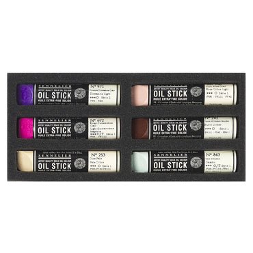 Bastão de Tinta Óleo Sennelier Extra Fine 06 Cores Light Tones