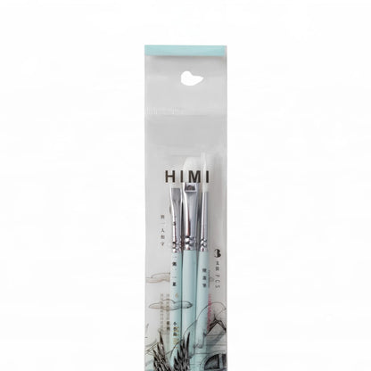 Kit De Pincéis Verde Himi Para Guache 3 Unidades