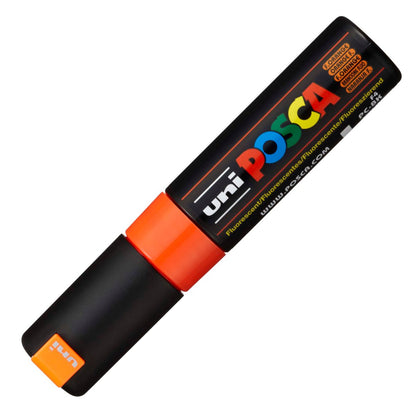 Caneta Posca Uni Ball Extra Board PC-8K Laranja Fluorescente