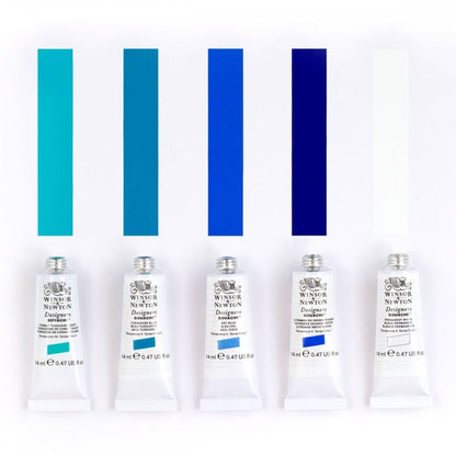 Guache Winsor & Newton Profissional C/5 Cores Edição Seascape Collection