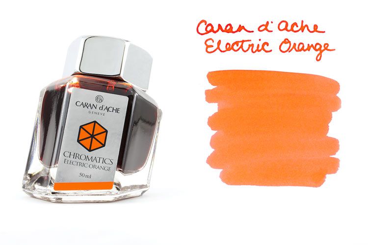 Tinta Para Tinteiro Chromatics Caran d'Ache Eletric Orange 50ml