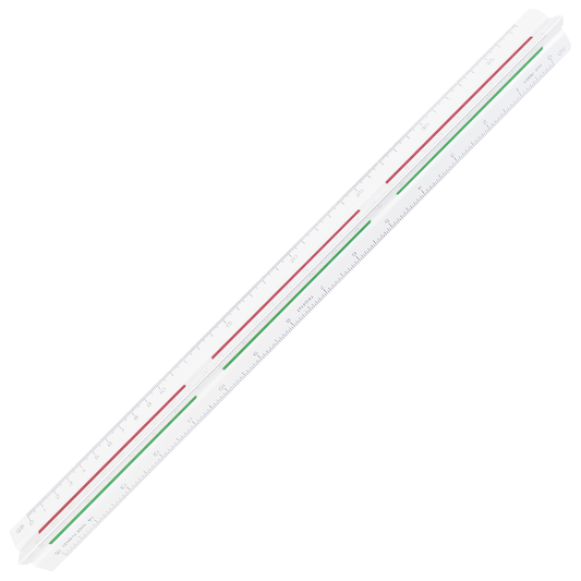 Escalímetro Triangular Trident 30cm - 01